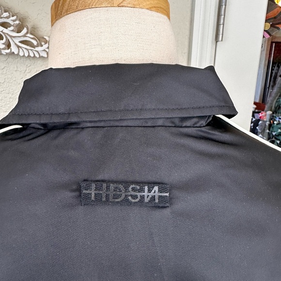 Hudson Jeans co NWT SZ SM Logo Varsity jacket in black /white color way - Picture 5 of 16